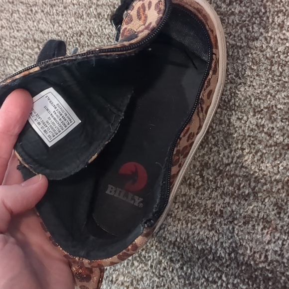 Billy's sparkly "Leopard Shimmer" Print high tops - Picture 8 of 9